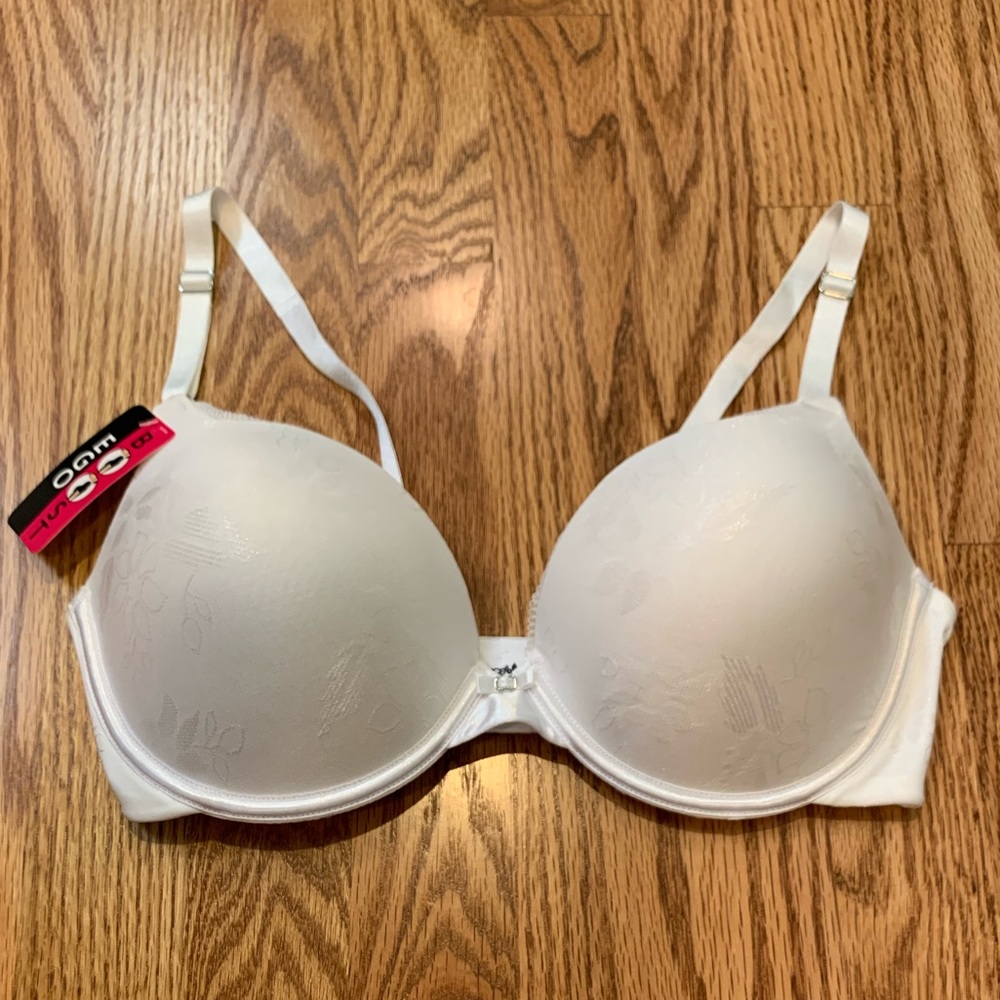 Lily of France White Push-Up Bra